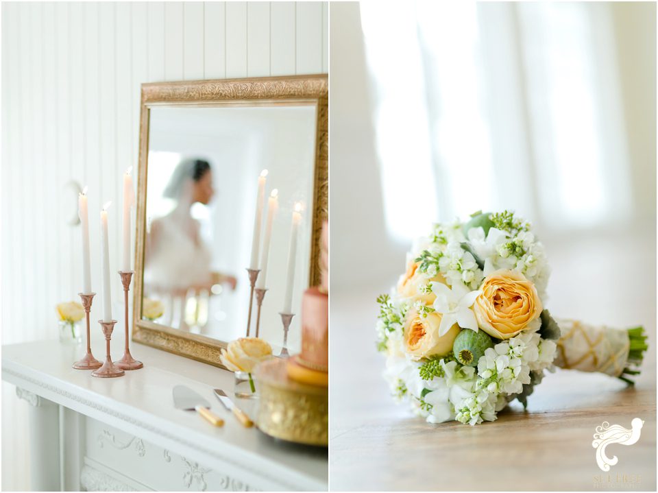 South Seas Wedding gold blush rose pink Set Free Photography Weddings by Socialites Kakes by Karen Floral Artistry