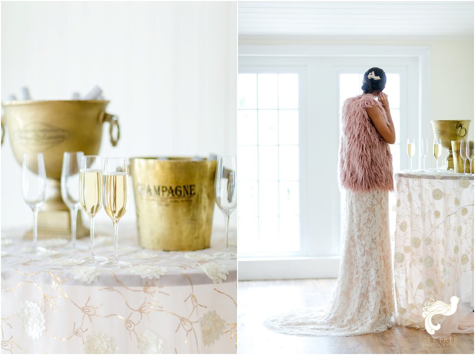 South Seas Wedding gold blush rose pink Set Free Photography Weddings by Socialites Kakes by Karen Floral Artistry