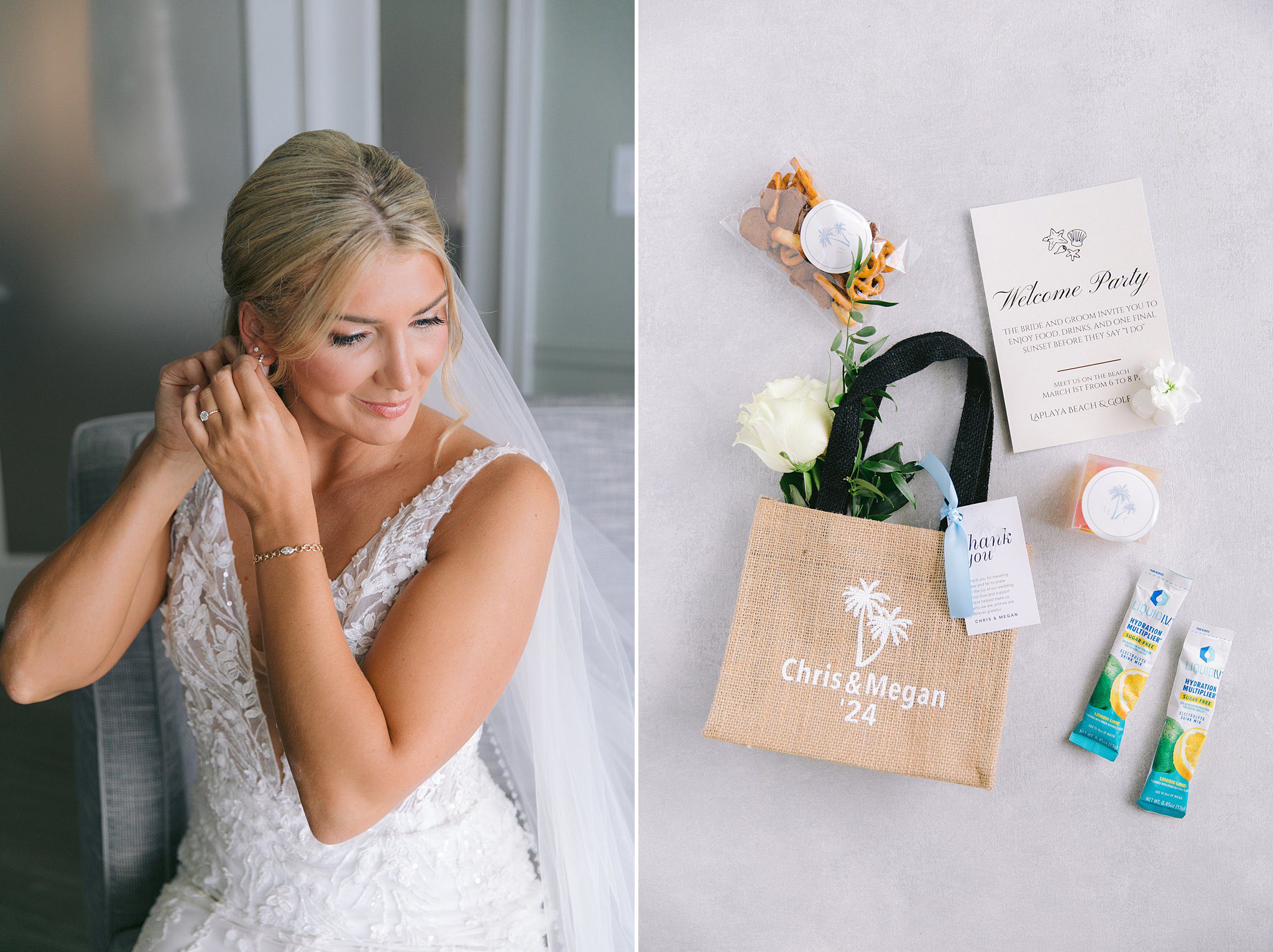 la playa Naples wedding set free photography