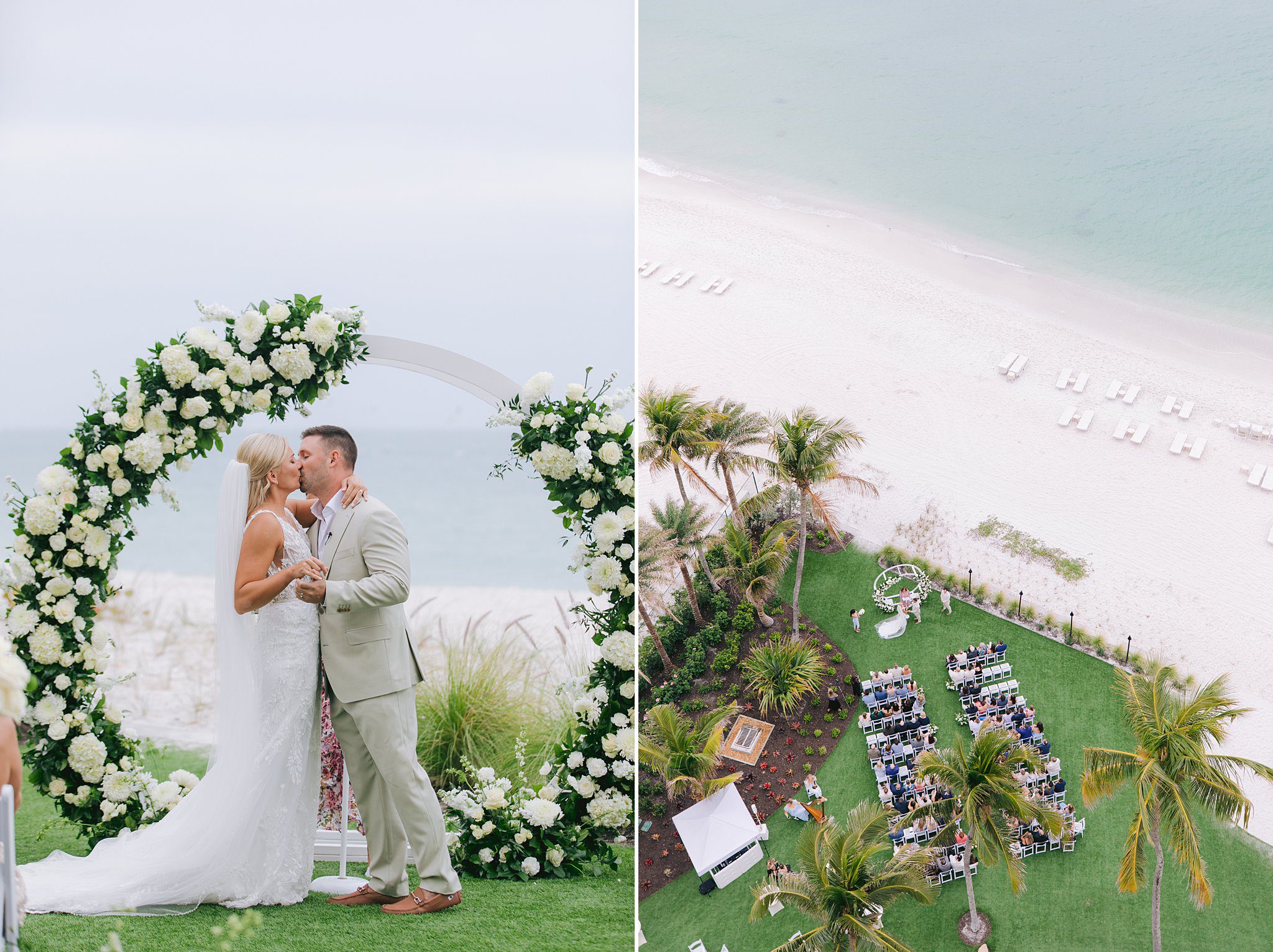 la playa Naples wedding set free photography