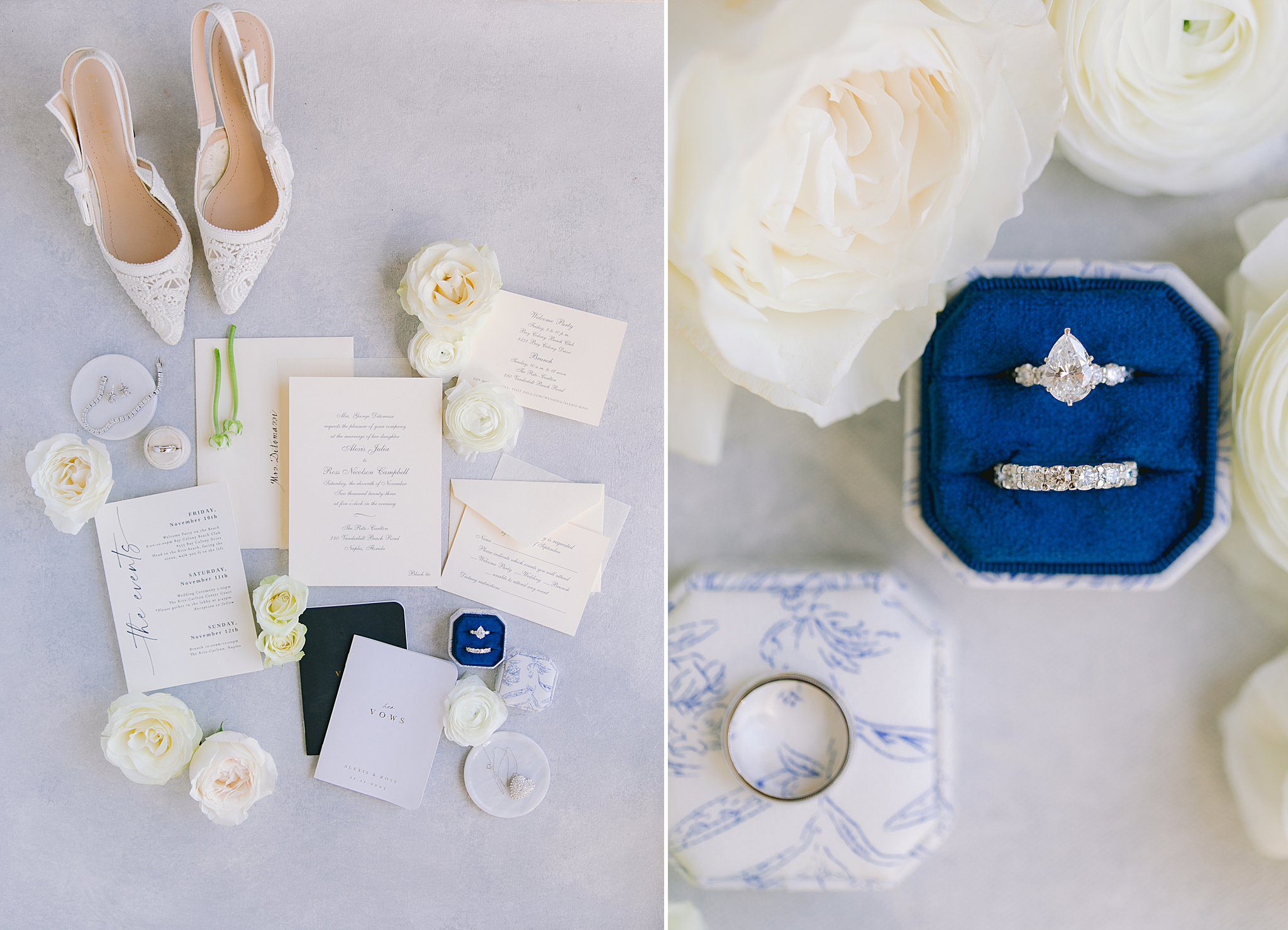 bridal details at The Ritz-Carlton Naples Florida