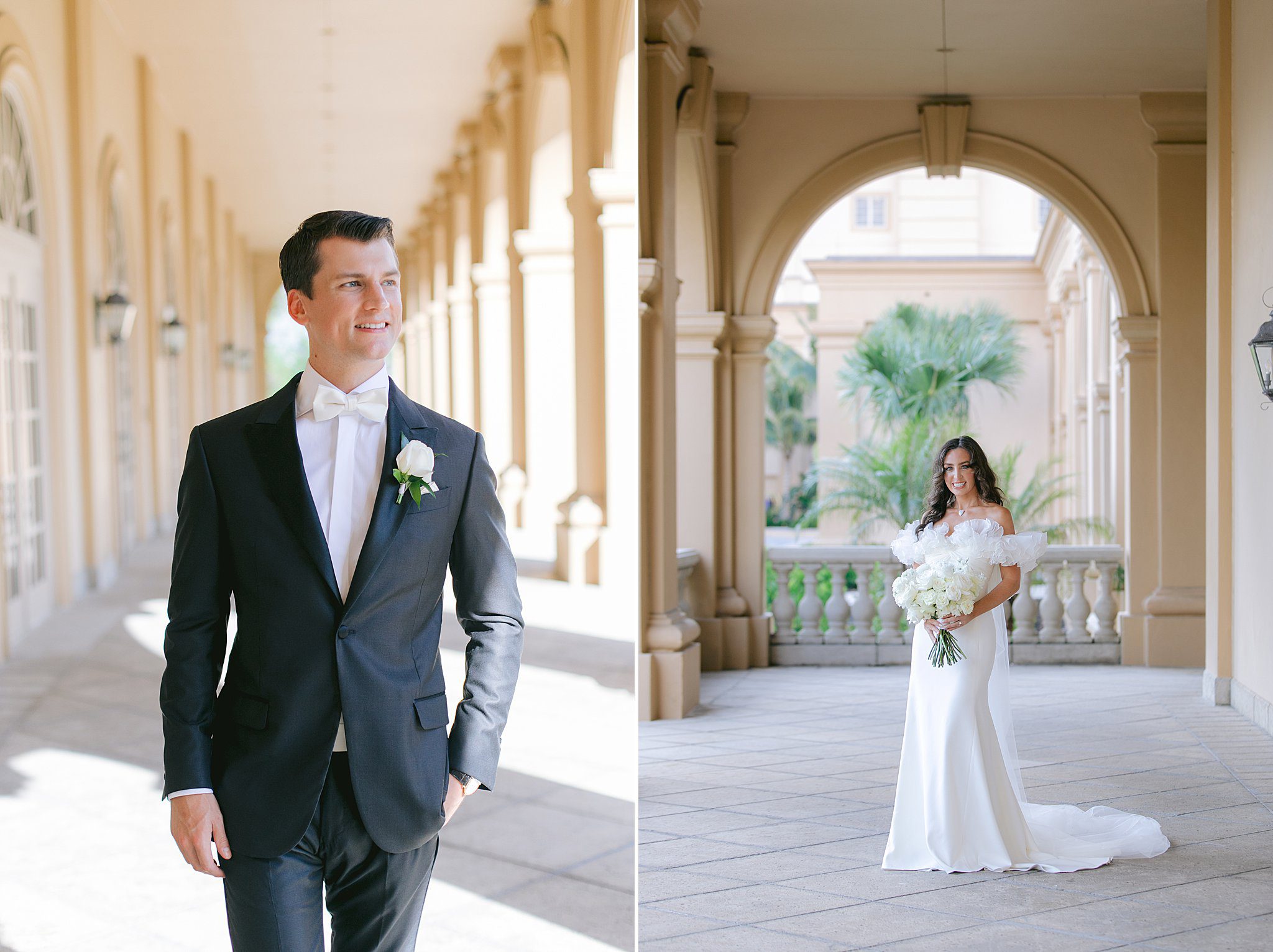 bride and groom at The Ritz-Carlton Naples Florida