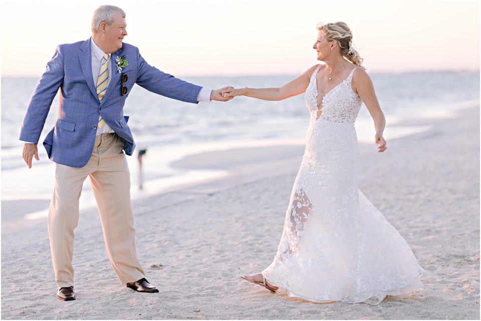 bride and groom beach wedding set free Photography Boca Grande Gasparilla Inn