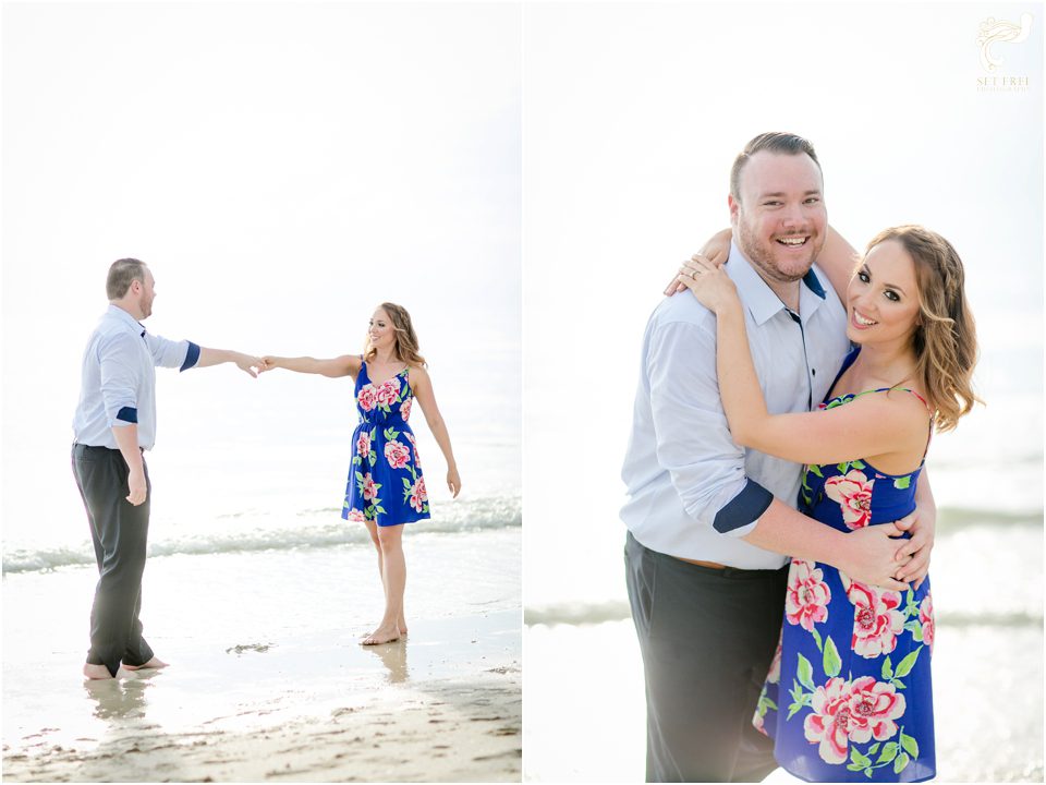 set free photography engagement shoot beach naples florida pier