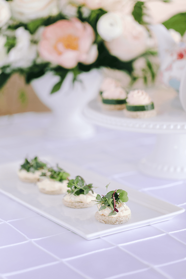 hors d'oeuvres, food photography, white orchid, set free photography, jamie and jacob catering