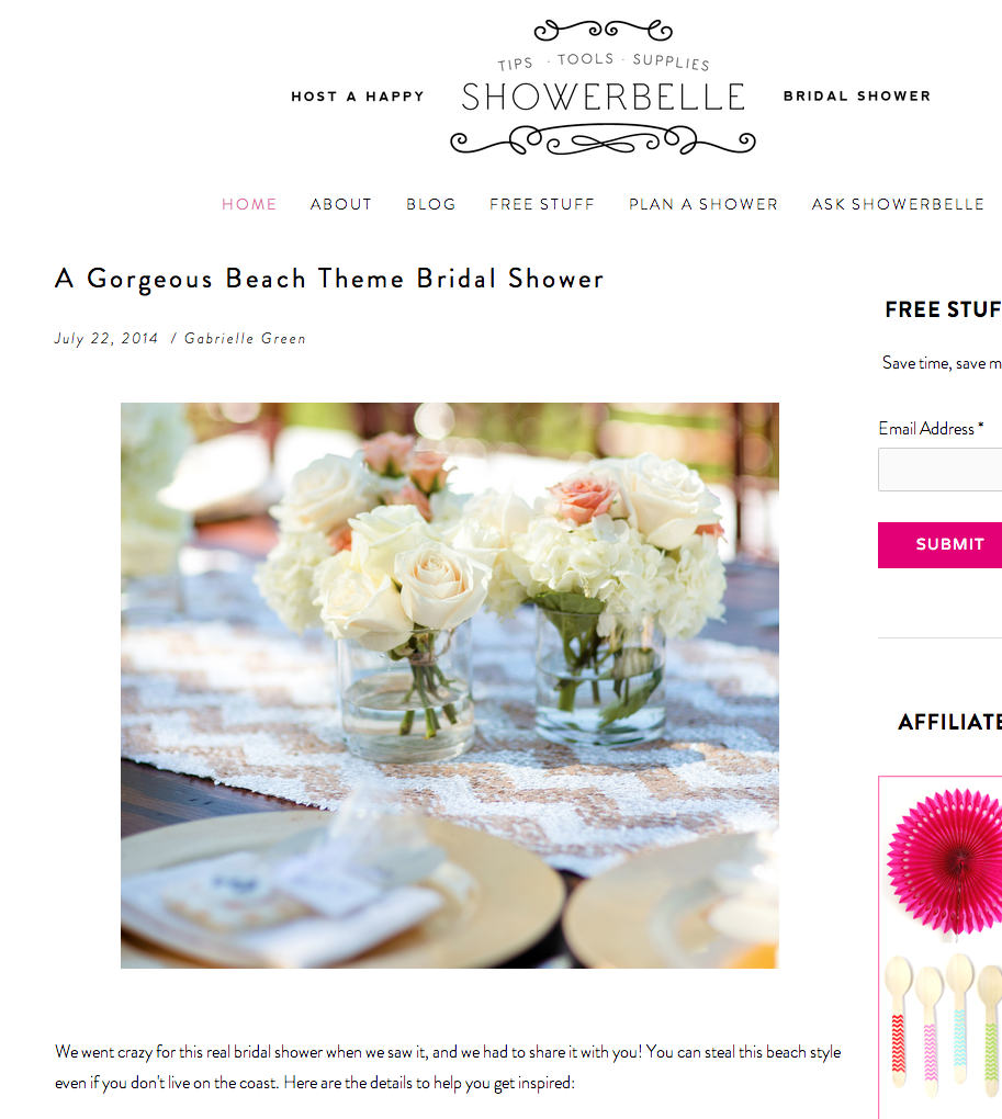 La Playa Bridal shower naples set free photography