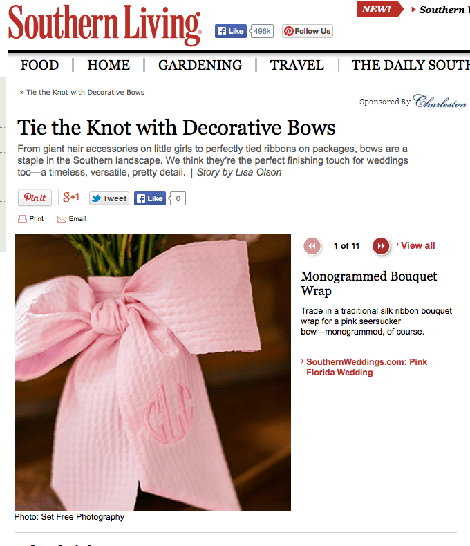 southern weddings pink bow set free photography