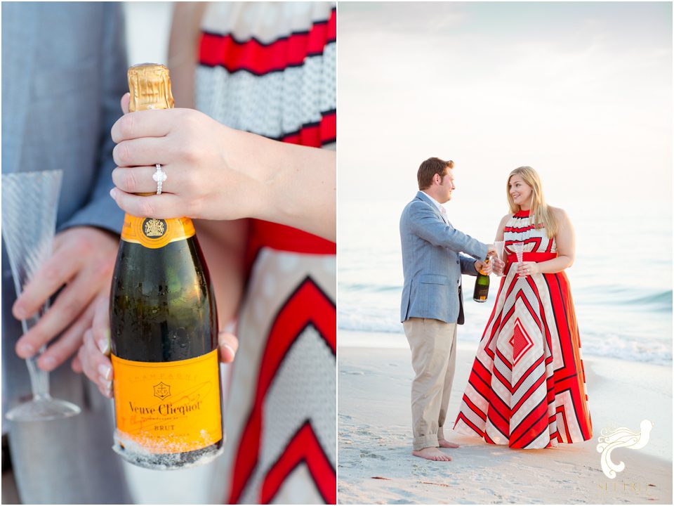 engagement beach naples champagne set free photography florida