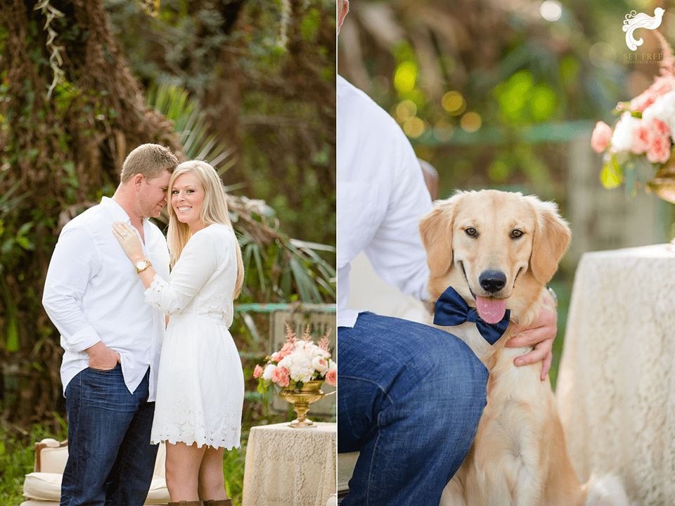couple, dog